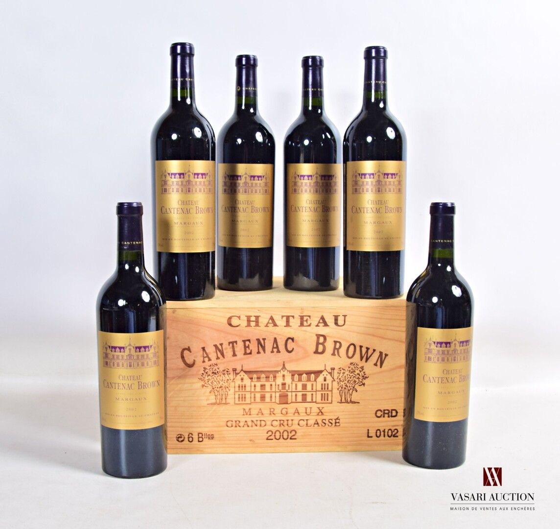 Null 6 bottles Château CANTENAC BROWN Margaux GCC 2002

	Presentation and level,&hellip;