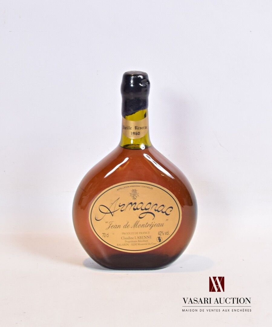 Null 1 bouteille	Armagnac "Vieille Réserve" JEAN DE MONTRÉJEAU		1960

	70 cl - 4&hellip;