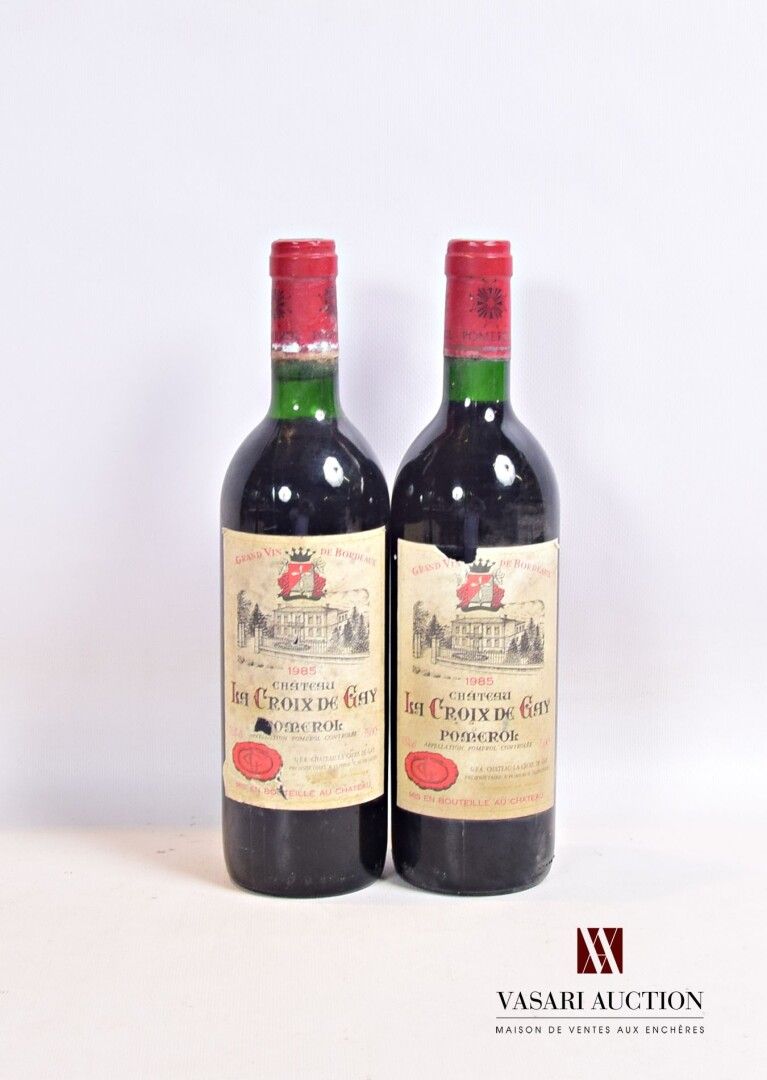 Null 2 bottles Château LA CROIX DE GAY Pomerol 1985

	And; faded, stained and a &hellip;