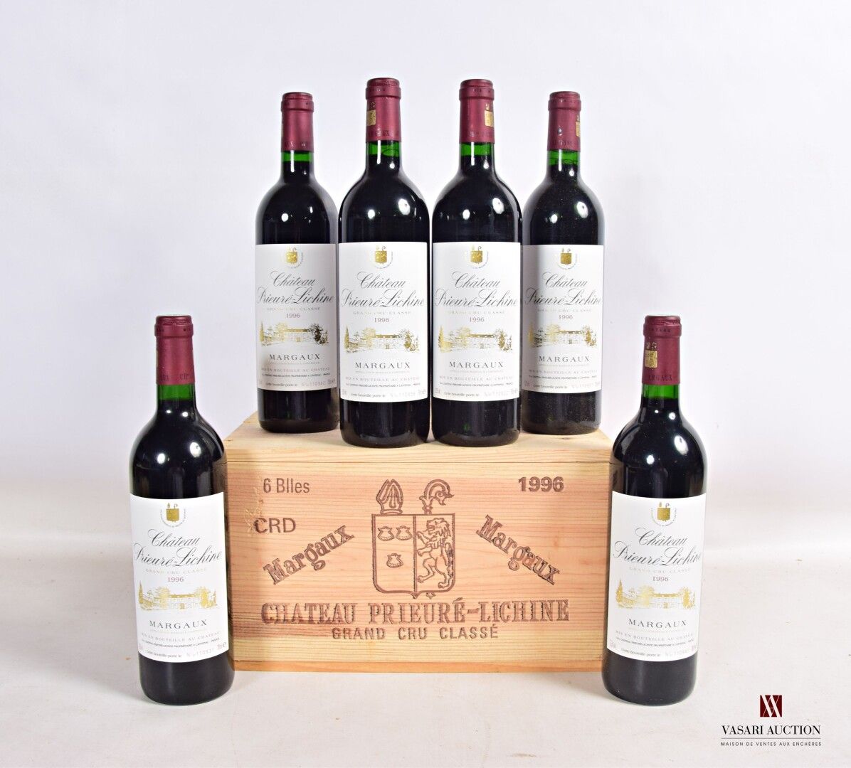 Null 6 bouteilles	Château PRIEURÉ LICHINE	Margaux GCC	1996

	Présentation et niv&hellip;