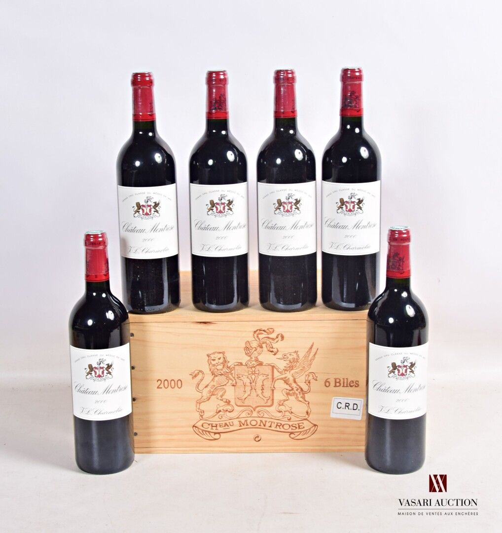 Null 6 botellas Château MONTROSE St Estèphe GCC 2000

	Presentación y nivel, imp&hellip;