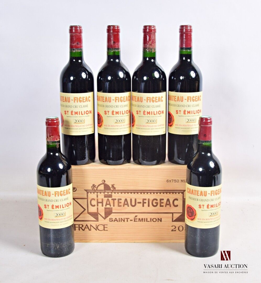 Null 6 bouteilles	Château FIGEAC	St Emilion 1er GCC	2000

	Présentation et nivea&hellip;