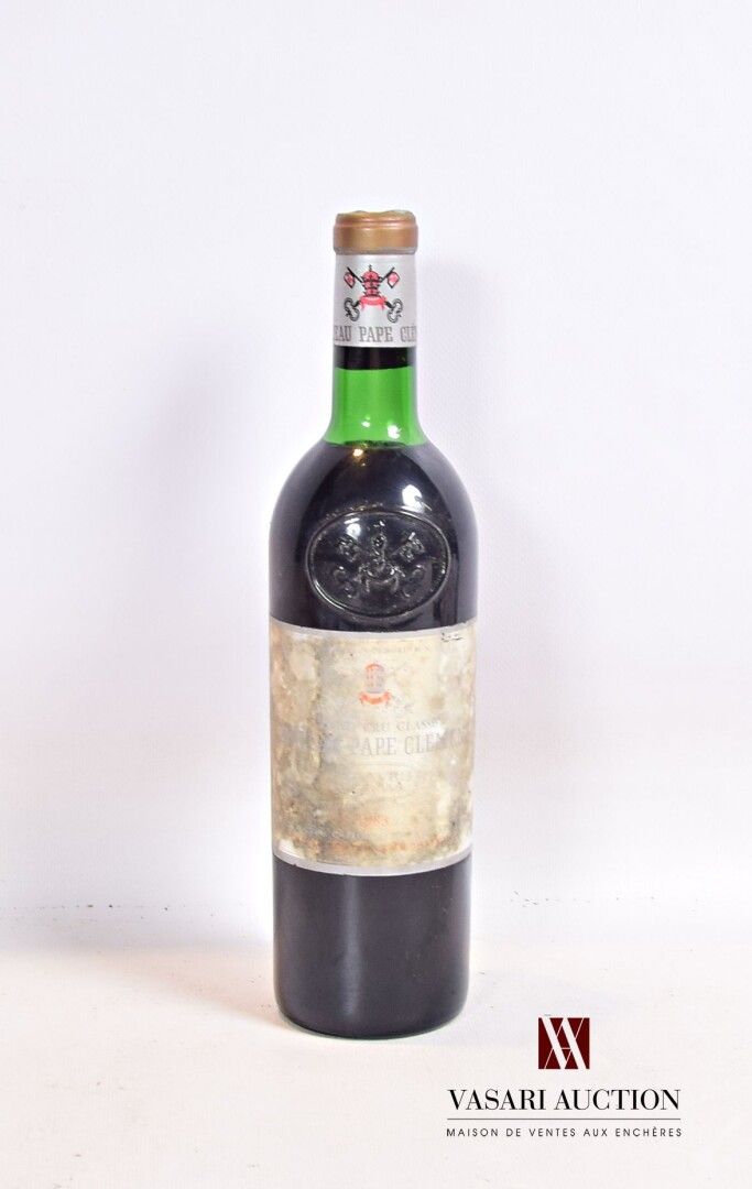 Null 1 bouteille	Château PAPE CLÉMENT	Graves GCC	1983

	Et. Fanée et très tachée&hellip;