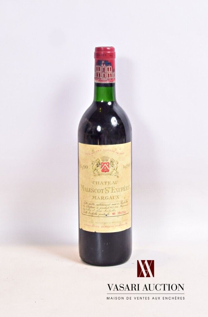 Null 1 Flasche Château MALESCOT SAINT EXUPÉRY Margaux GCC 1990

	Verblichen und &hellip;