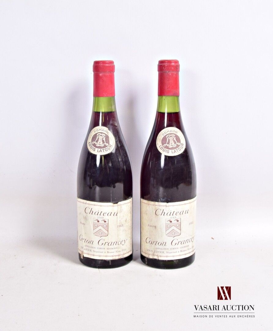 Null 2 bottles Château CORTON GRANCEY mise Dom. Louis Latour neg. 1964

	Stained&hellip;