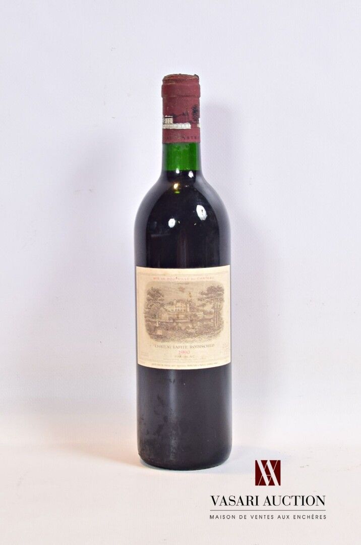 Null 1 Flasche Château LAFITE ROTHSCHILD Pauillac 1er GCC 1990

	Und. Ein wenig &hellip;