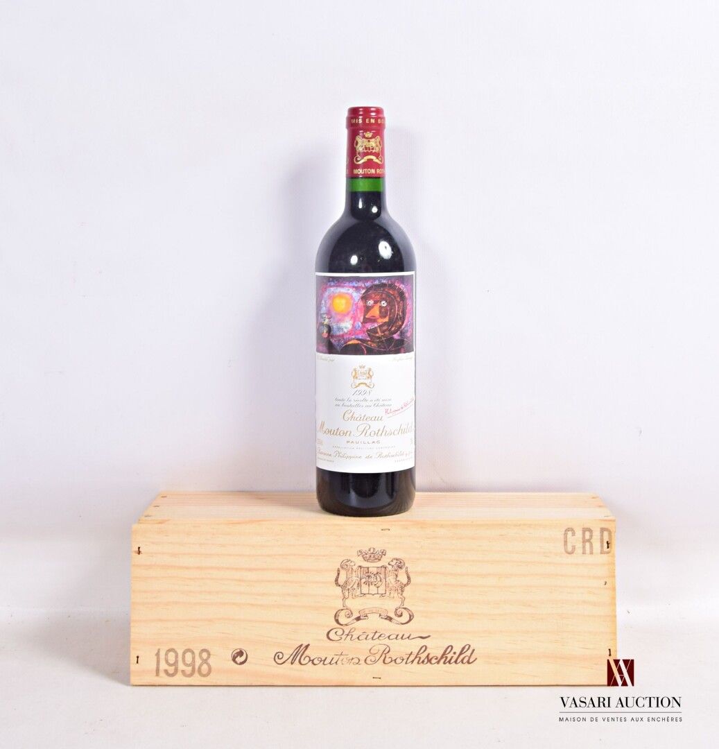 Null 1 botella Château MOUTON ROTHSCHILD Pauillac 1er GCC 1998

	Et. De Rufino T&hellip;
