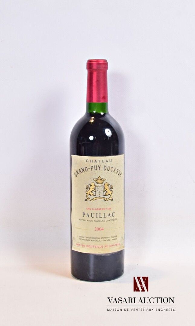 Null 1 Flasche Château GRAND PUY DUCASSE Pauillac GCC 2004

	Befleckt und verbeu&hellip;