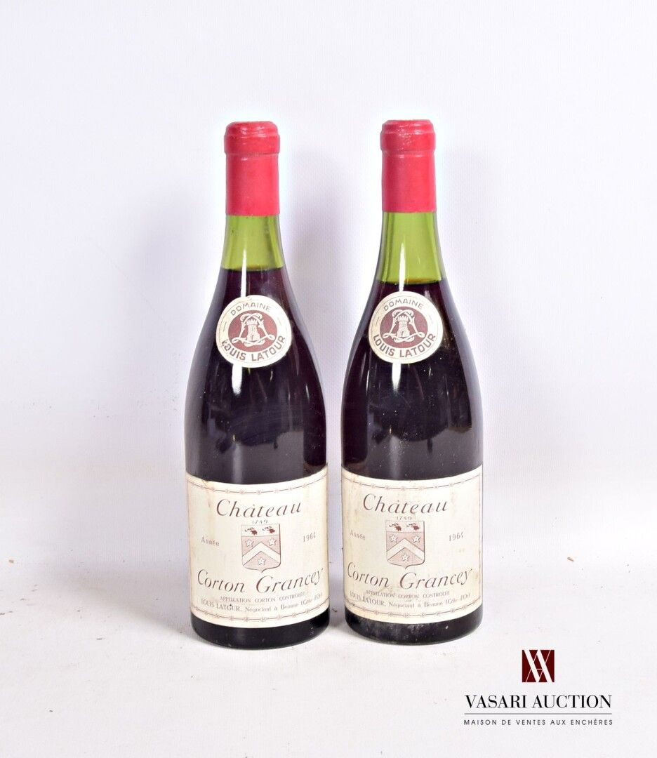 Null 2 bouteilles	Château CORTON GRANCEY mise Dom. Louis Latour nég.		1964

	Et.&hellip;