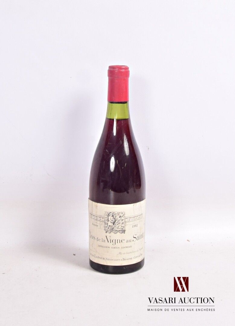 Null 1 botella CORTON Clos de la Vigne au Saint mise L. Latour neg. 1962

	Y. Un&hellip;
