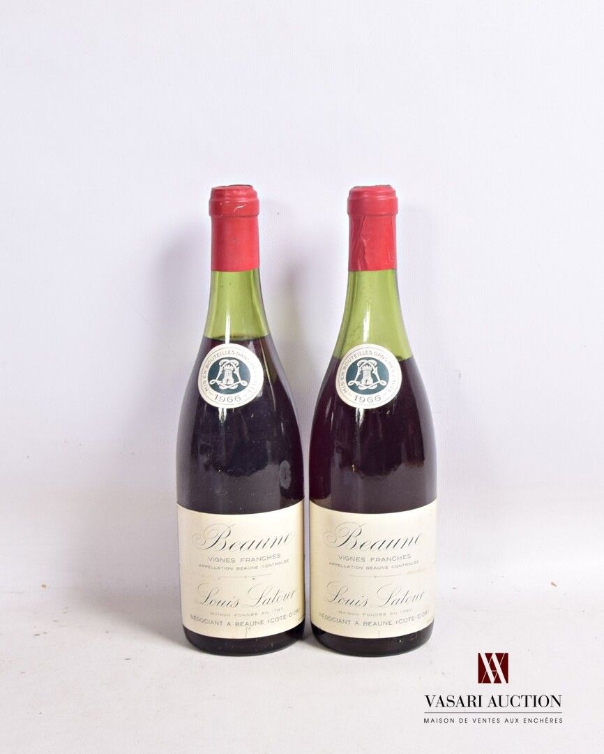 Null 2 bouteilles	BEAUNE Vignes Franches mise Louis Latour nég.		1966

	Et. Un p&hellip;