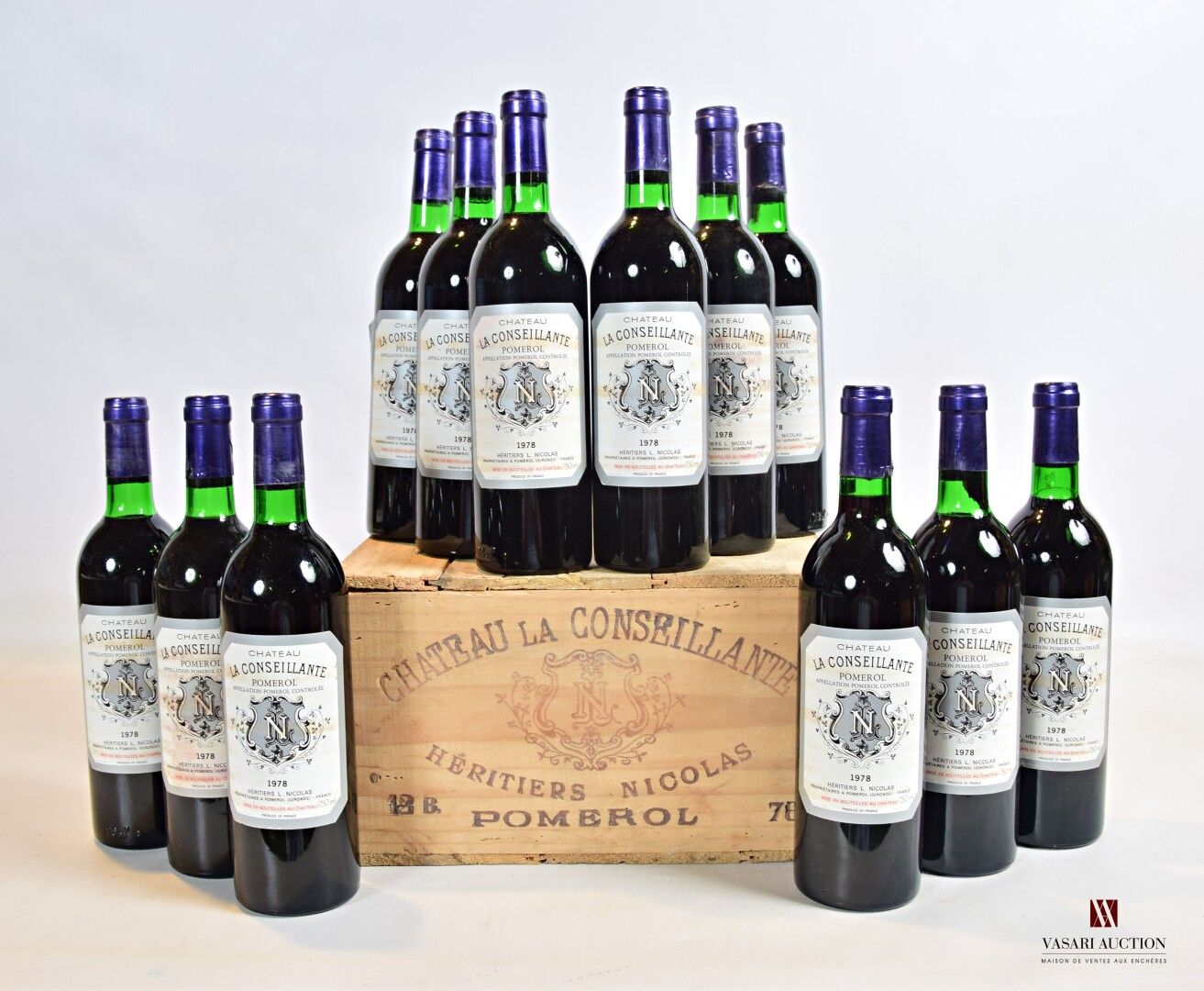 Null 12 bottles Château LA CONSEILLANTE Pomerol 1978

	And. More or less stained&hellip;