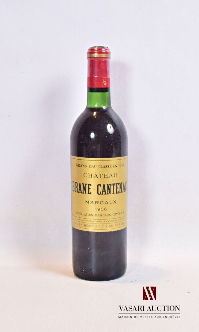 Null 1 Flasche Château BRANE CANTENAC Margaux GCC 1966

	Die Flasche wurde wahrs&hellip;