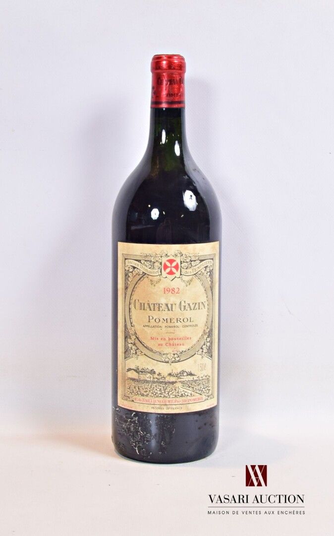 Null 1 Magnum Château GAZIN Pomerol 1982

	Macchiato ma perfettamente leggibile.&hellip;