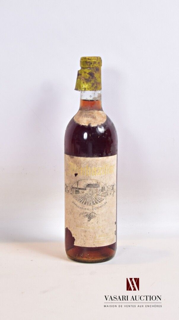 Null 1 bottle MONBAZILLAC mise M. Prouillac 1950

	And. Very faded and worn. Dif&hellip;