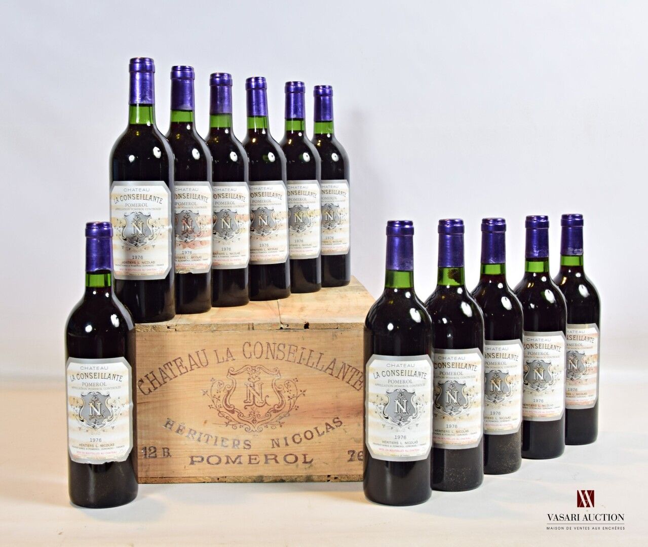 Null 12 bottles Château LA CONSEILLANTE Pomerol 1976

	And. More or less stained&hellip;