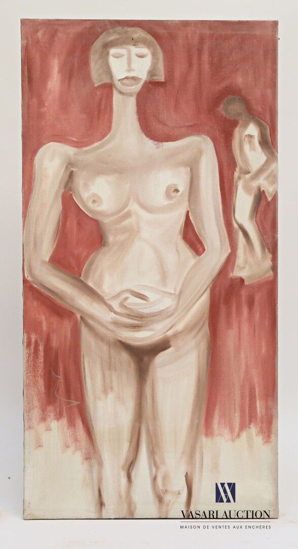 Null 帕萨尼蒂-弗朗西斯科（生于1952年

女性裸体

布面油画

无符号

120,5 x 60 cm