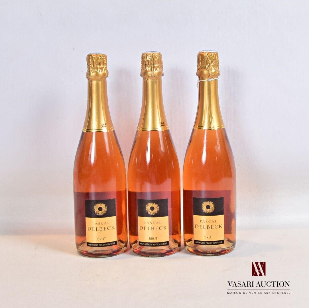 Null 3 bouteilles	Vin mousseux rosé Brut (Méthode Traditionnelle) Pascal DELBECK&hellip;