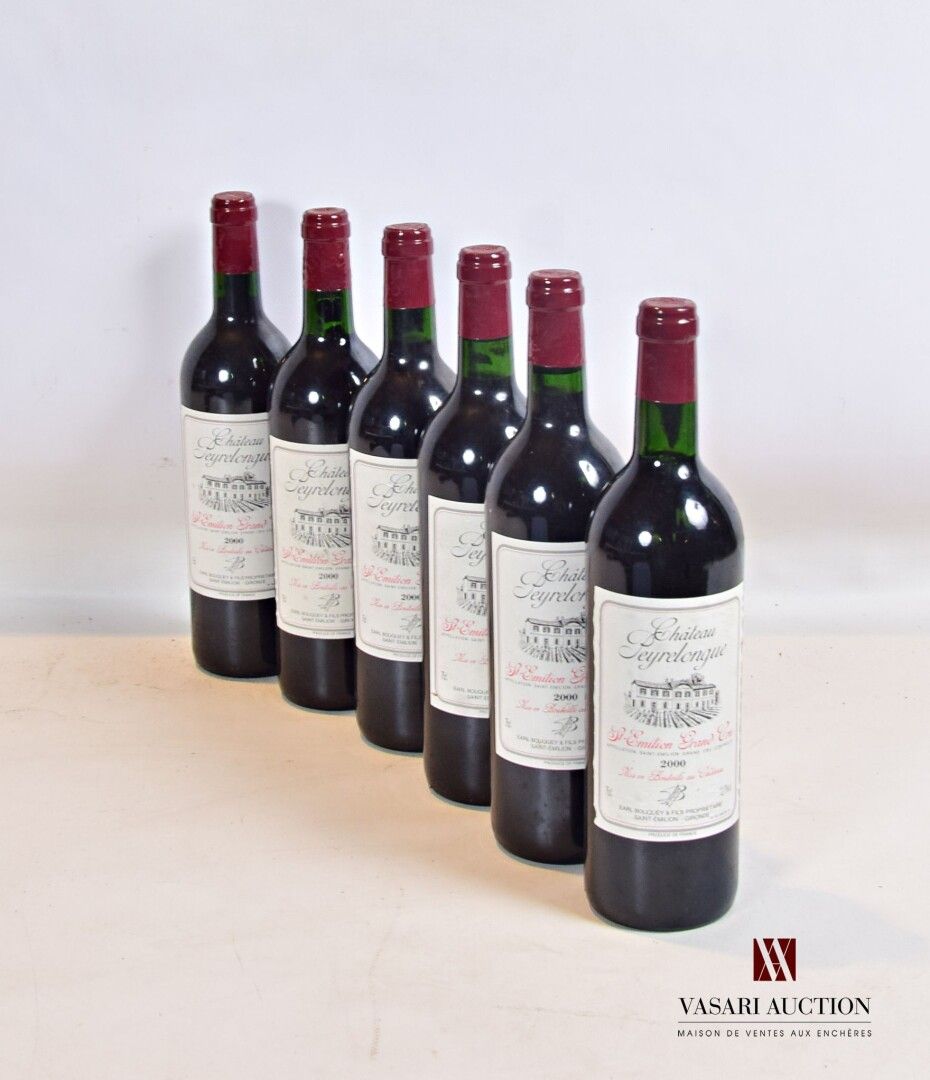 Null 6 bottles Château PEYRELONGUE St Emilion GC 2000

	Barely stained. N: 3 mid&hellip;