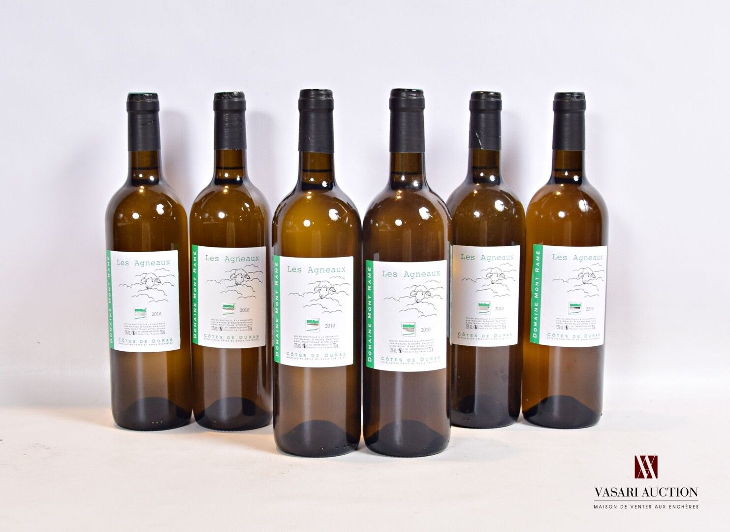 Null 6 bouteilles	Domaine MONT RAMÉ blanc "Les Agneaux"	Côtes de Duras	2010

	Pr&hellip;