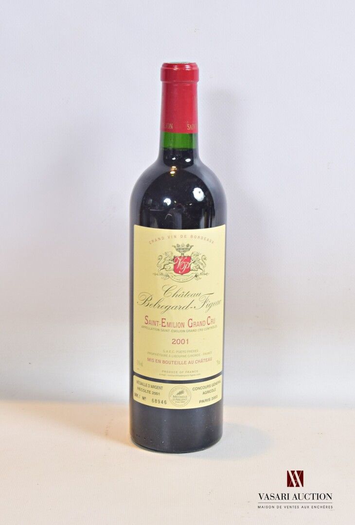 Null 1瓶BELREGARD-FIGEAC圣埃米利永酒庄2001年葡萄酒

	无可挑剔。N：中/低领。