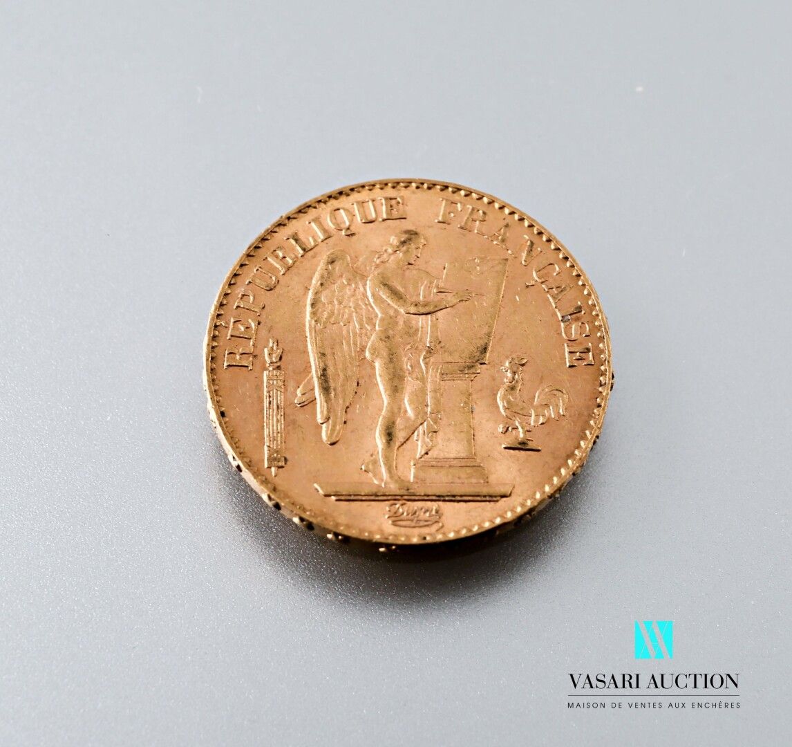 Null Moneda de oro de 20 francos que representa al Genio según Augustin Dupré, 1&hellip;