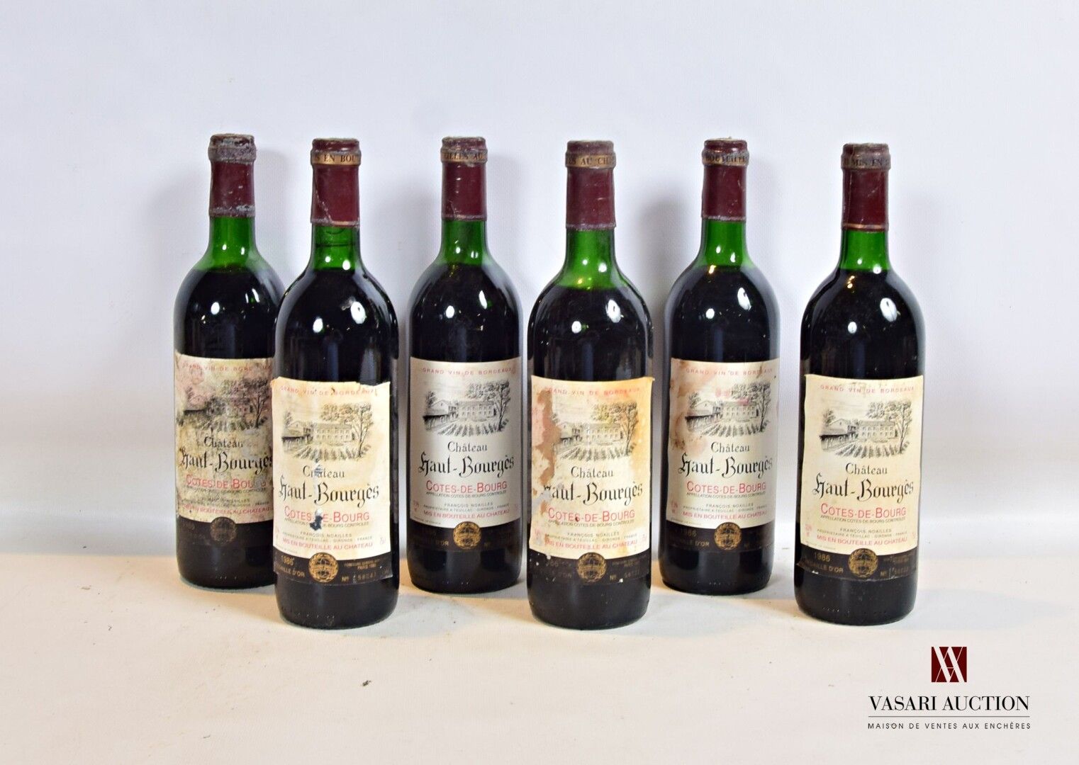 Null 6 botellas Château HAUT BOURGÈS Côtes de Bourg 1986

	Medalla de oro en Par&hellip;