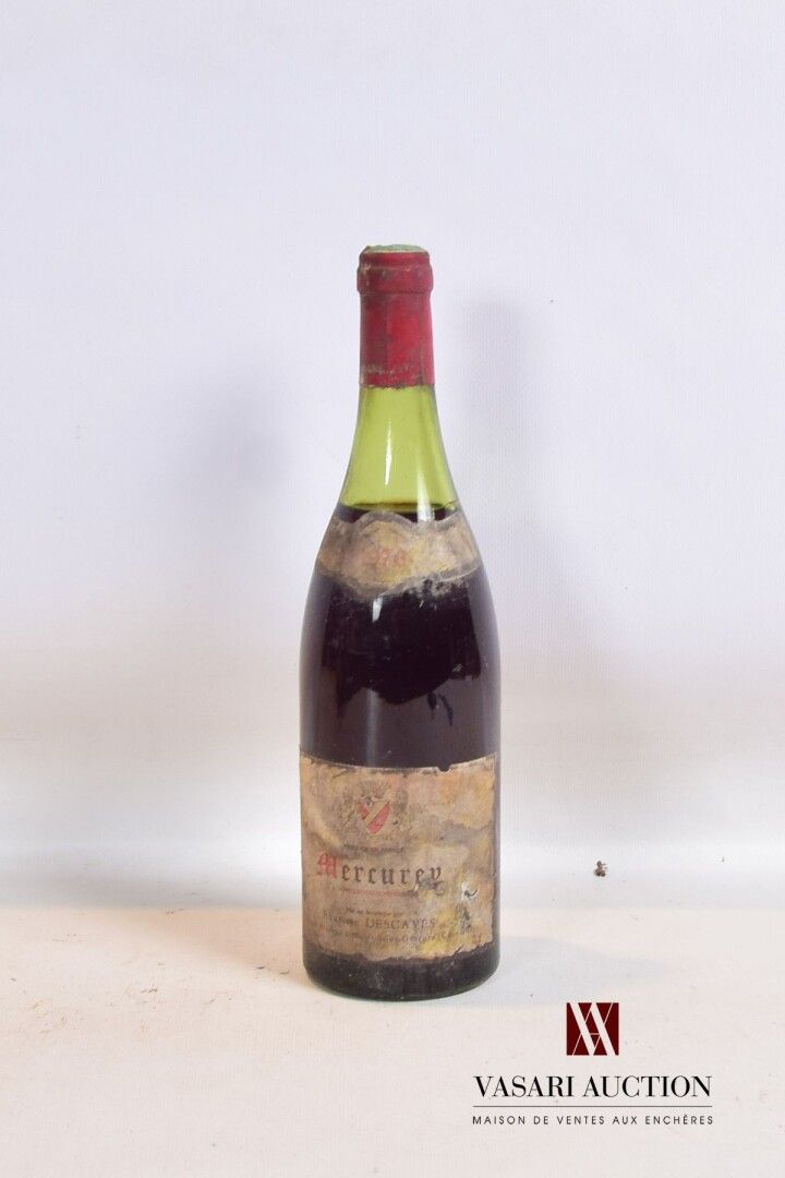 Null 1 botella MERCUREY mise Evariste Descaves neg. 1976

	Descolorido, manchado&hellip;