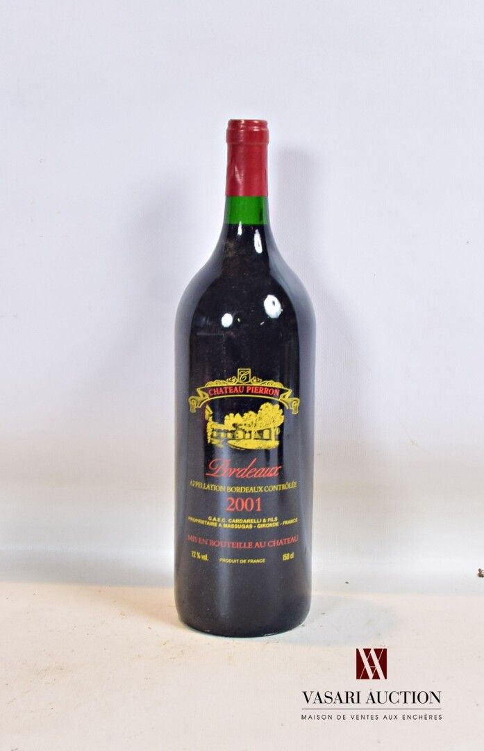 Null 1 magnum	Château PIERRON	Bordeaux 	2001

	Présentation et niveau impeccable&hellip;