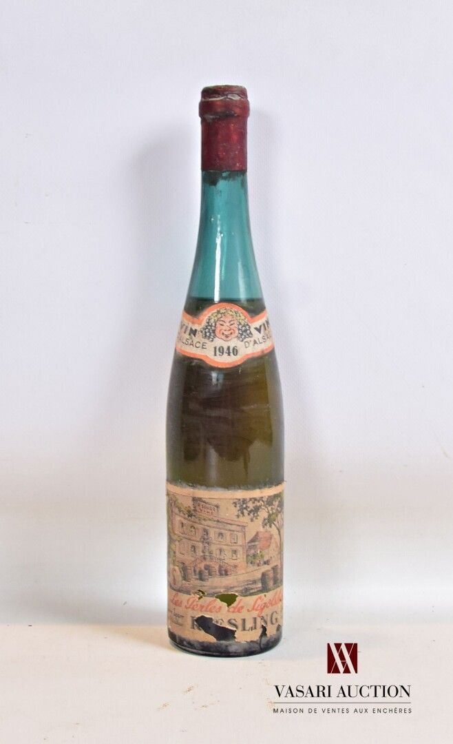 Null 1 bottle RIESLING Les Perles de Sigolsheim mise Pierre Sparr 1946

	Faded, &hellip;