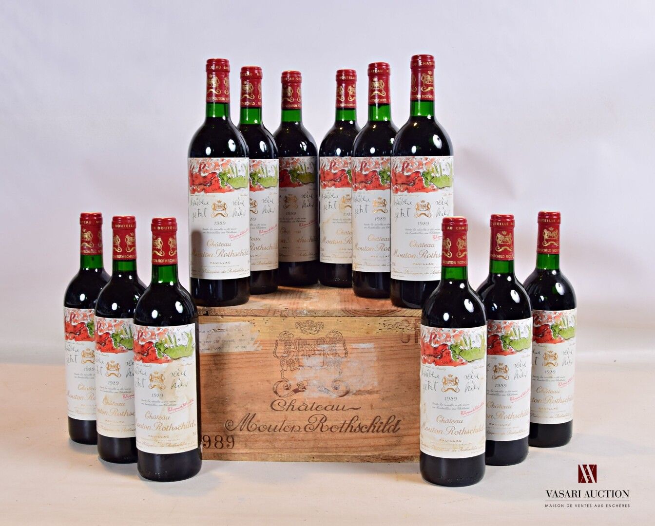 Null 12 bouteilles	Château MOUTON ROTHSCHILD	Pauillac 1er GCC	1989

	Et. De Base&hellip;