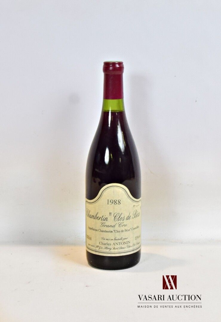 1瓶CHAMBERTIN GC Clos de Bèze mise Charles Antonin neg.1… | Drouot.com