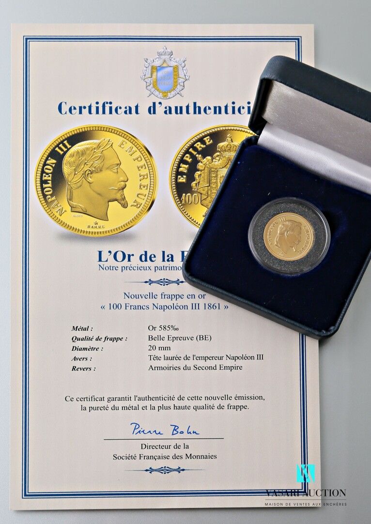 Null FRENCH COIN COMPANY

Gold coin 585 thousandths showing on the obverse the l&hellip;