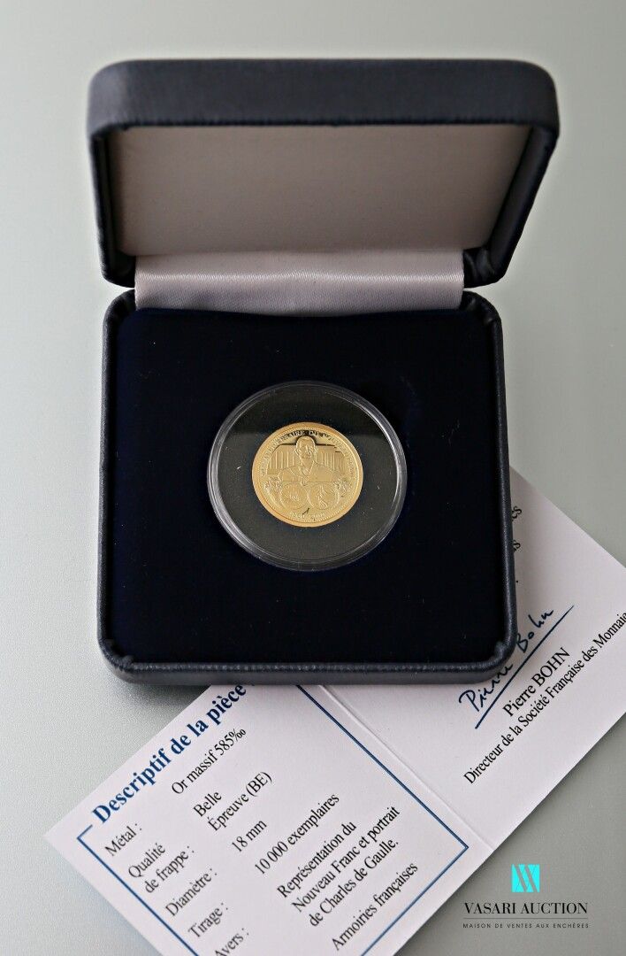 Null SOCIÉTÉ FRANCAISE DES MONNAIES

Gold coin 585 thousandths showing on the ob&hellip;