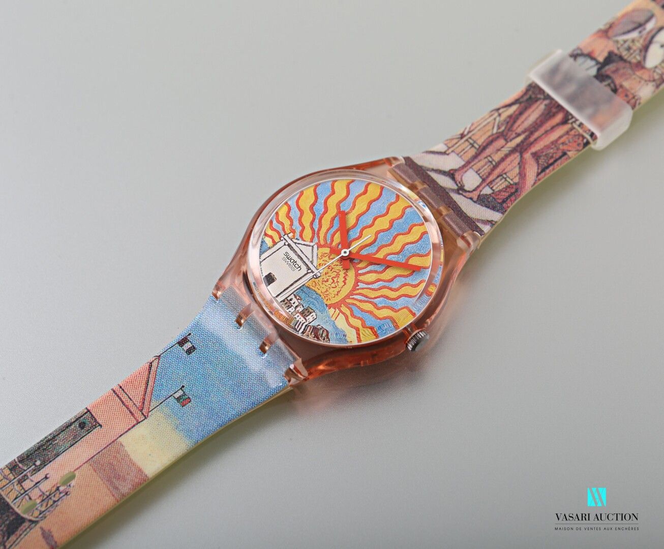 Null SWATCH - IL POETA - 1993

Gehäuse und Armband aus Kunststoff.

Uhrwerk mit &hellip;
