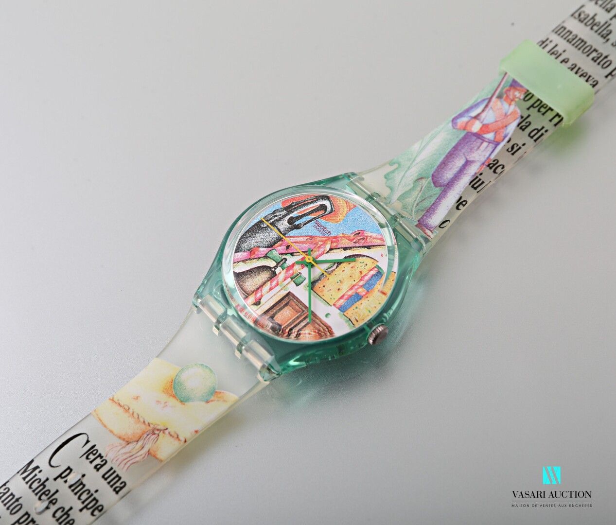 Null SWATCH - THE CAT IN THE HAT - 1993

Plastic case and bracelet.

Quartz move&hellip;