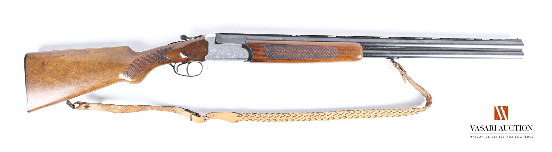 Null MAROCCHI 12-70口径霰弹枪，70厘米叠加式枪管，带通风带，刻有老银色饰面的扳机，双扳机，Greener枪栓，36.5厘米处的半手枪式握把，&hellip;