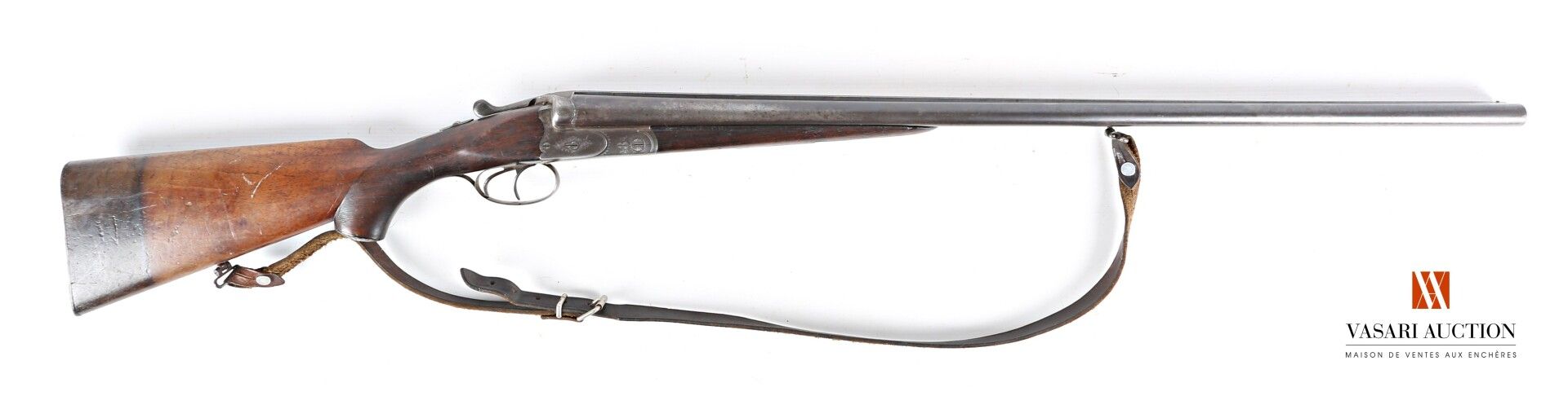 Null German hammerless shotgun caliber 16-65, 75 cm "Krupp" side-by-side barrels&hellip;