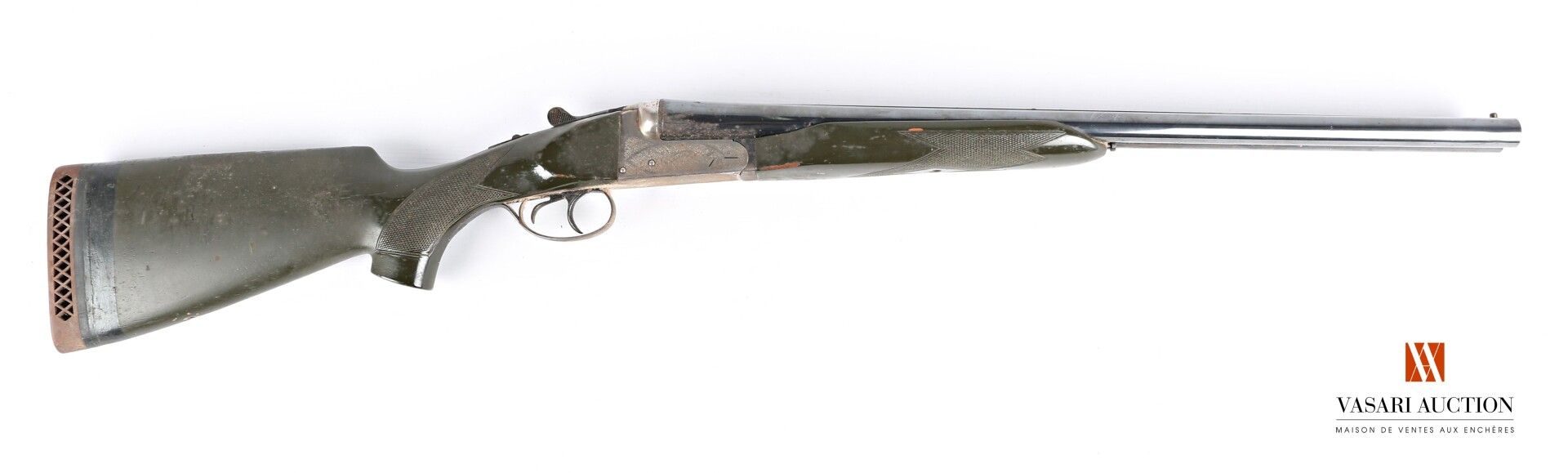 Null Hammerless shotgun KRESTEL, caliber 12/70, 58 cm side-by-side barrels, engr&hellip;