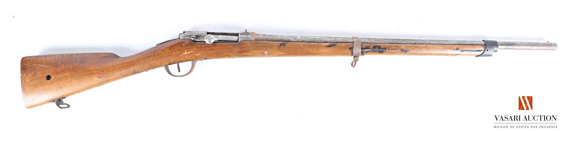 Null 规整的步兵步枪GRAS 1874型，用于打猎，盒子上标有 "Manufacture d'Armes St Etienne Mle 1874 "的字样，&hellip;