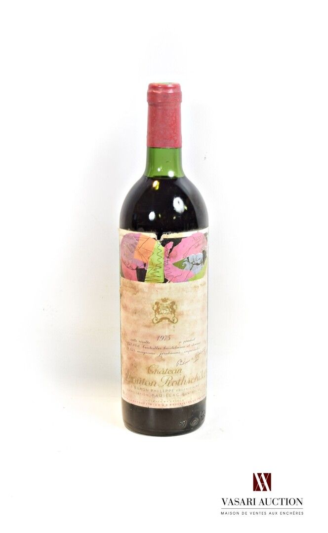 Null 1 bottle Château MOUTON ROTHSCHILD Pauillac 1er GCC 1975

	Et. Of Andy Warh&hellip;