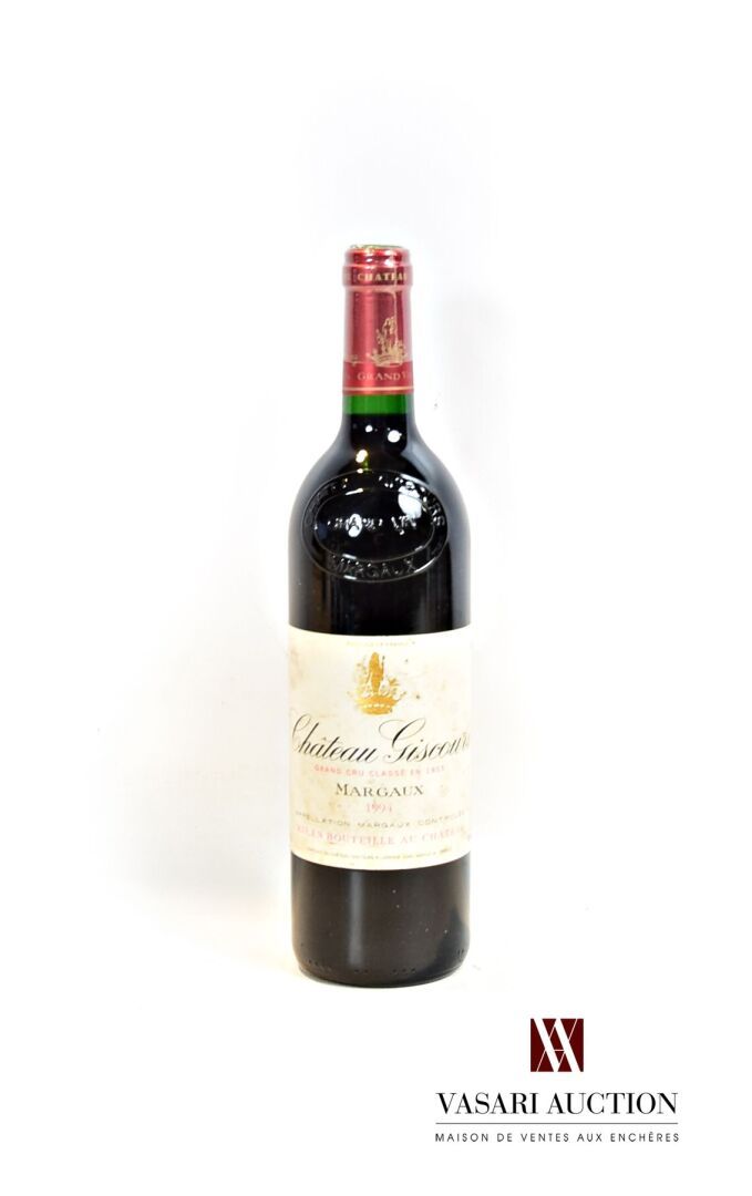 Null 1 bouteille	Château GISCOURS	Margaux GCC	1994

	Et. Fanée et tachée. N : mi&hellip;