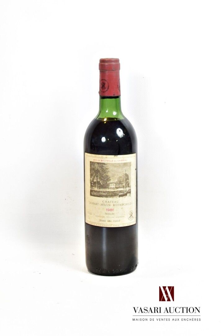 Null 1 bouteille	Château DUHART MILON ROTHSCHILD	Pauillac GCC	1981

	Et. Un peu &hellip;