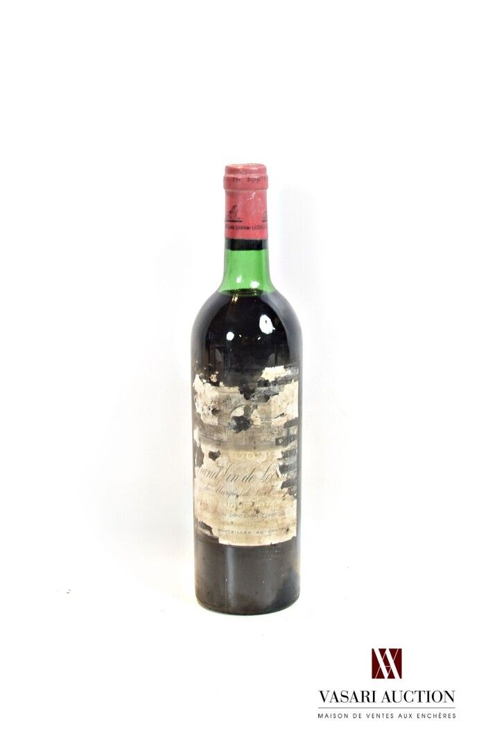 Null 1瓶LÉOVILLE LAS CASES St Julien GCC 1975葡萄酒

	褪色、污损和撕裂（易碎）。N：肩部上方。