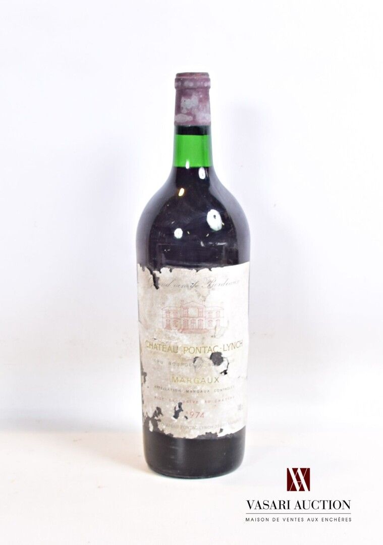 Null 1 magnum Château PONTAC LYNCH Margaux CBS 1974

	Faded, stained and very to&hellip;