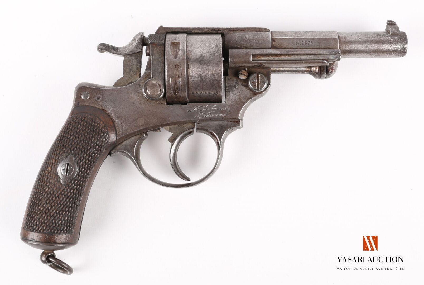 Null Regulation revolver model 1873 caliber 11 mm, barrel of 11,5 cm, marked on &hellip;