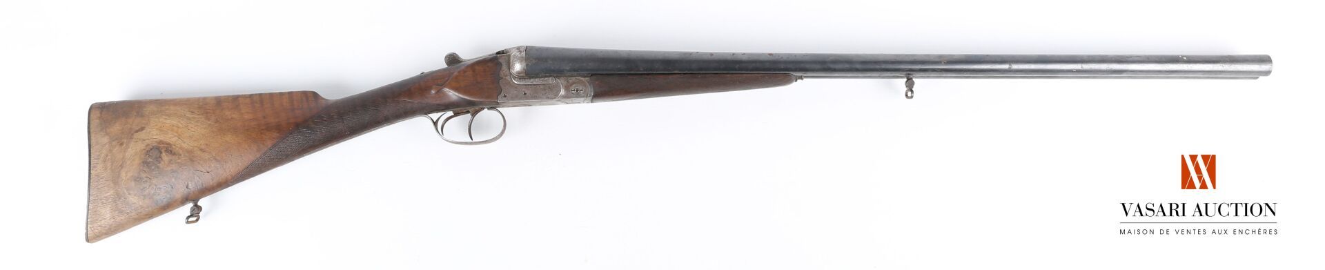 Null Hammerless shotgun stéphanois HELICOFOR gauge 12/65, juxtaposed barrels of &hellip;