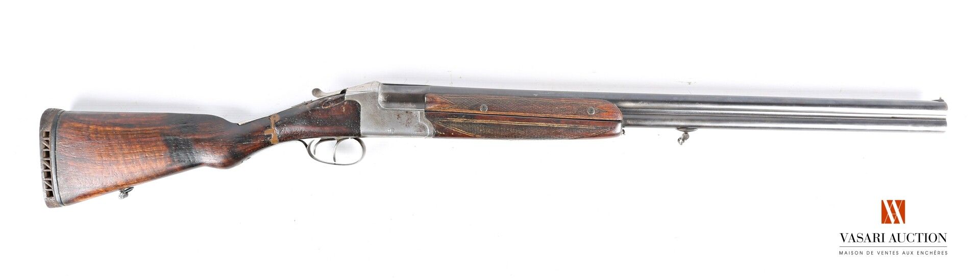 Null Rifle of hunting stéphanois R.MALGAT gauge 12-65, superimposed barrels of 7&hellip;