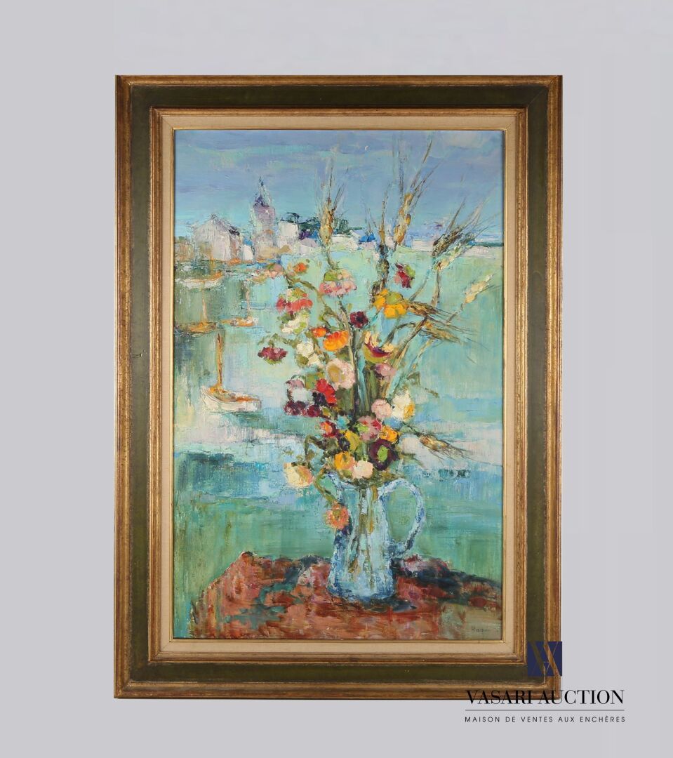 Null 拉奎因-米歇尔（1933-2016）。

壶中的花束

布面油画

右下方有签名

92 x 61 cm

有框作品