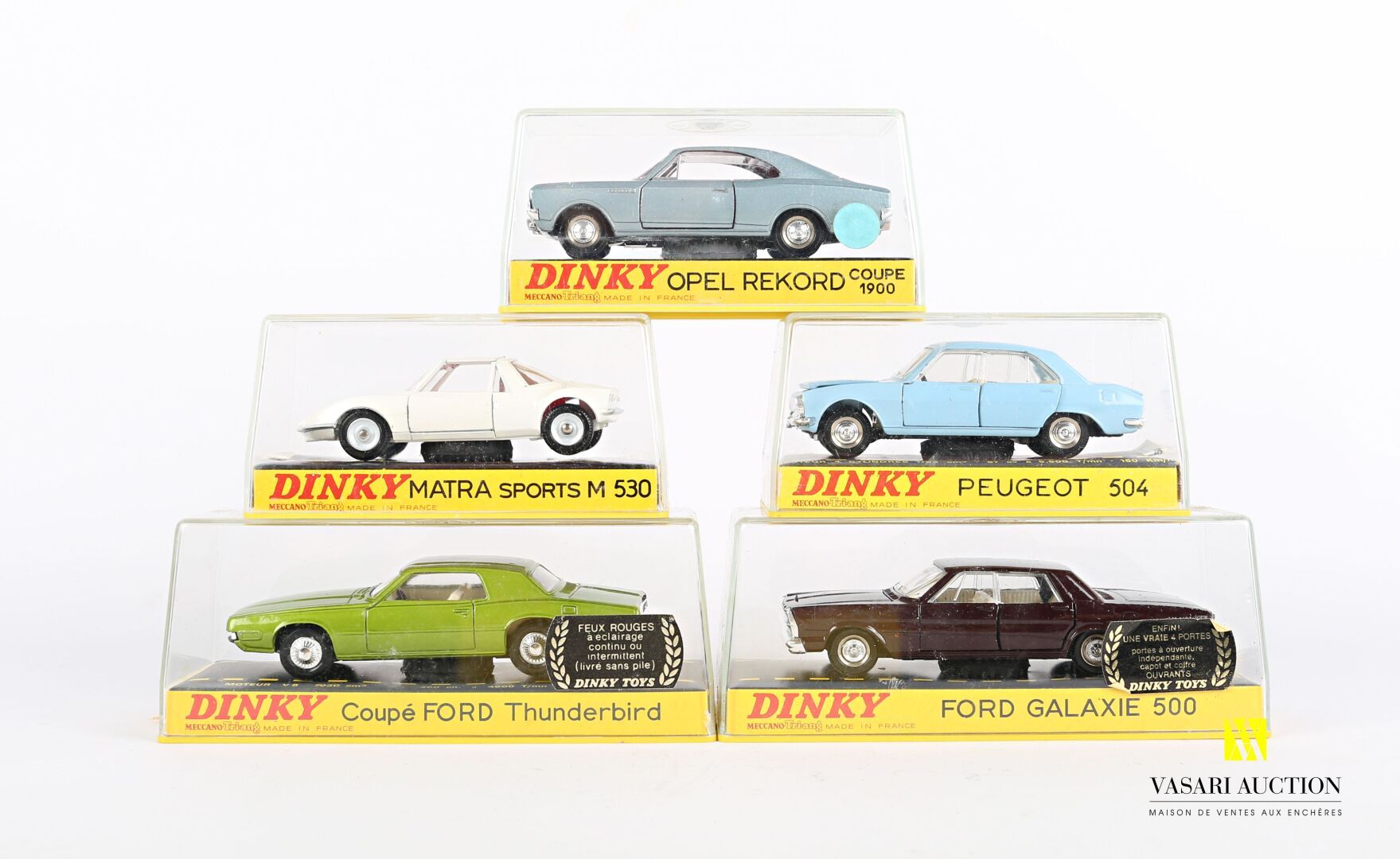 Null DINKY MECCANO TRIANG (EN)

Five boxes : Matra sports M 530 - Peugeot 504 - &hellip;